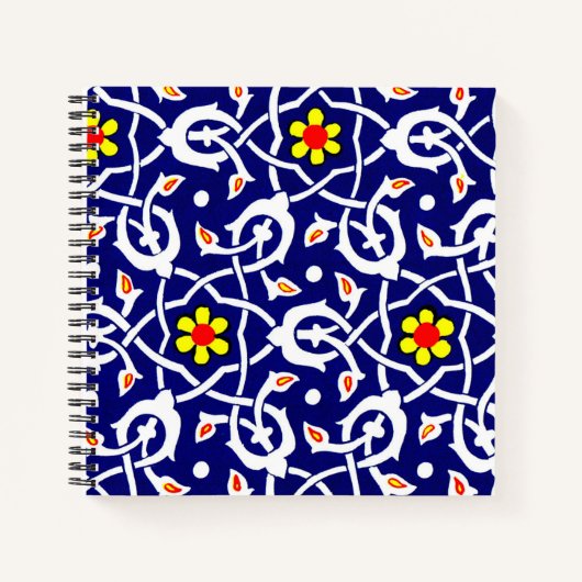 afdrukken van bloemen en knopen notitieboek (Voorkant)