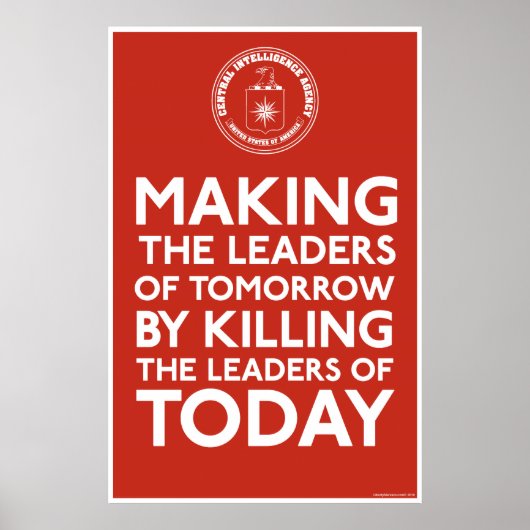 Afdrukken van C.I.A. leiders Poster (Voorkant)