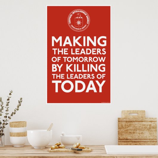 Afdrukken van C.I.A. leiders Poster (Keuken)