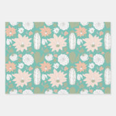 Afdrukken van Cacti Peach Green Inpakpapier Vel (Voorkant 2)