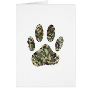 Afdrukken van camo Dog Paw