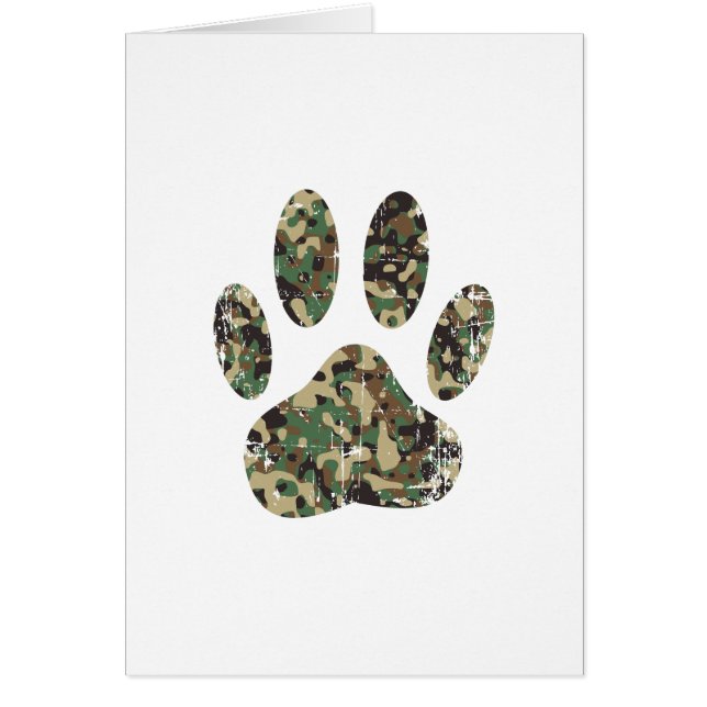Afdrukken van camo Dog Paw (Voorkant)