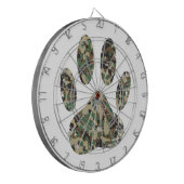 Afdrukken van camo Dog Paw Dartbord (Voorkant Links)