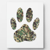 Afdrukken van camo Dog Paw Fotoplaat (Voorkant)