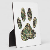 Afdrukken van camo Dog Paw Fotoplaat (Zijkant)