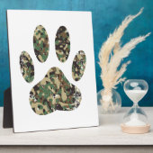Afdrukken van camo Dog Paw Fotoplaat (Zijkant)