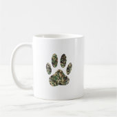 Afdrukken van camo Dog Paw Koffiemok (Links)