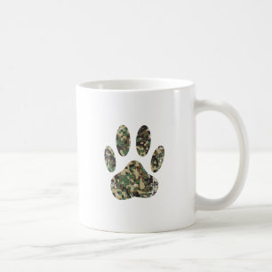 Afdrukken van camo Dog Paw Koffiemok