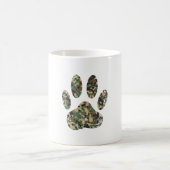 Afdrukken van camo Dog Paw Koffiemok (Center)