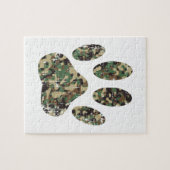 Afdrukken van camo Dog Paw Legpuzzel (Horizontaal)
