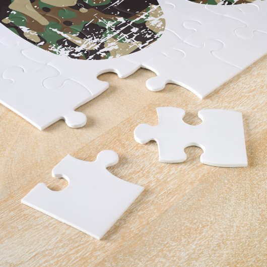 Afdrukken van camo Dog Paw Legpuzzel (Zijkant)