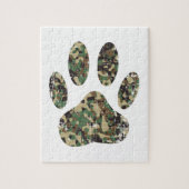 Afdrukken van camo Dog Paw Legpuzzel (Verticaal)