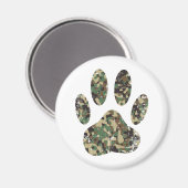 Afdrukken van camo Dog Paw Magneet (Voorkant / Achterkant)