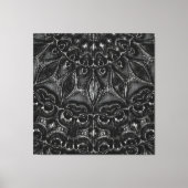 Afdrukken van Charcoal Mandala Canvas (Voorkant)