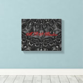 Afdrukken van Charcoal Mandala Canvas (Insitu (Houten vloer))