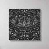 Afdrukken van Charcoal Mandala Canvas (Voorkant)
