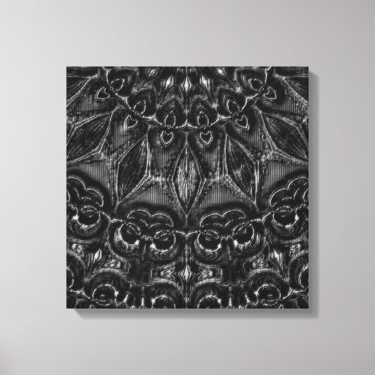 Afdrukken van Charcoal Mandala Canvas (Voorkant)