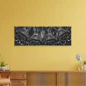 Afdrukken van Charcoal Mandala Canvas (Insitu (Woonkamer))