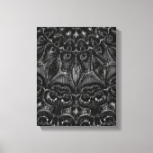 Afdrukken van Charcoal Mandala Canvas (Voorkant)