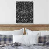 Afdrukken van Charcoal Mandala Canvas (Insitu (Slaapkamer))