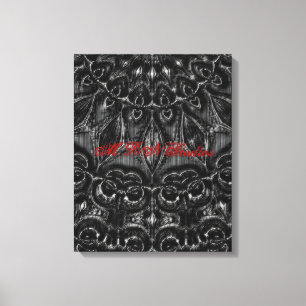Afdrukken van Charcoal Mandala Canvas