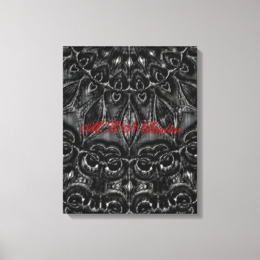 Afdrukken van Charcoal Mandala Canvas (Voorkant)