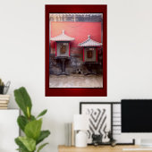 Afdrukken van Chinese telefooncel Poster (Thuiskantoor)