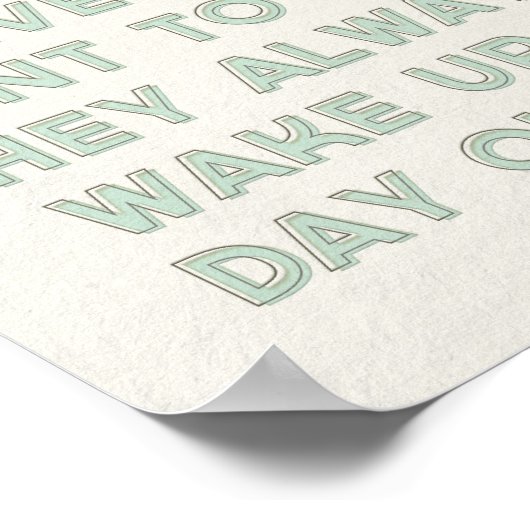 Afdrukken van citaat van kleine jongens poster (Hoek)