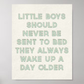 Afdrukken van citaat van kleine jongens poster (Voorkant)
