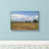 Afdrukken van Cloudy Sky Canvas (Insitu (Houten vloer))