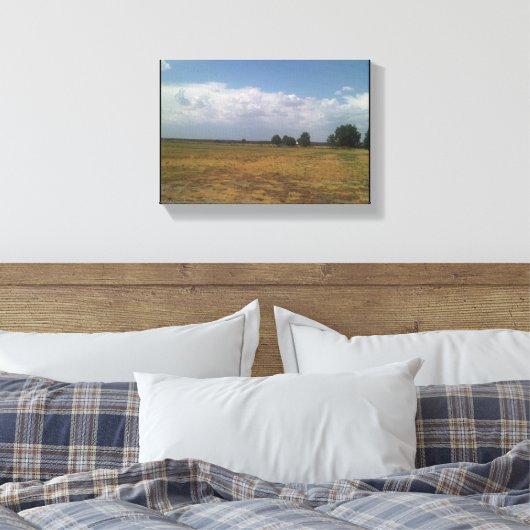 Afdrukken van Cloudy Sky Canvas (Insitu (Slaapkamer))