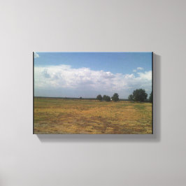 Afdrukken van Cloudy Sky Canvas
