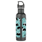 Afdrukken van Collie en Paw-rand Waterfles (Achterkant)