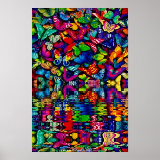 AFDRUKKEN VAN COLOSSALE POSTERS - WATERBUTTERFLIES (Voorkant)