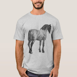  afdrukken van conceptpaarden t-shirt