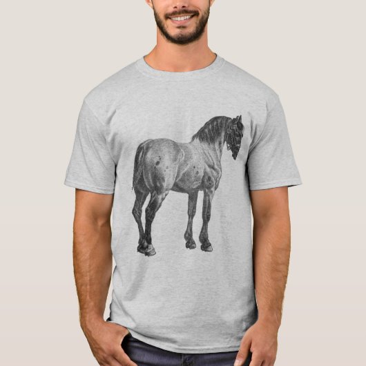 afdrukken van conceptpaarden t-shirt (Voorkant)
