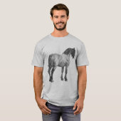 afdrukken van conceptpaarden t-shirt (Voorkant volledig)