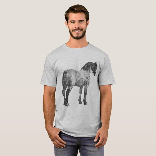  afdrukken van conceptpaarden t-shirt (Voorkant volledig)