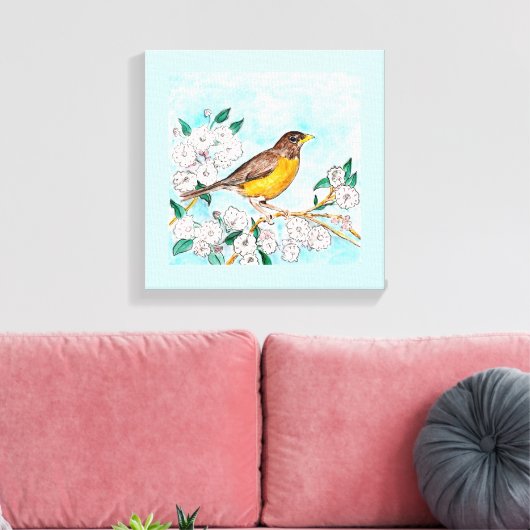 Afdrukken van connecticut Faux Canvas (Insitu (Woonkamer))