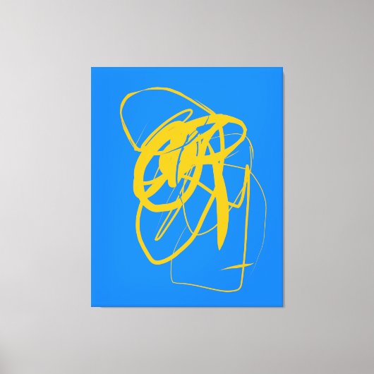 Afdrukken van contemhedendaags dans Stretched Canv (Voorkant)