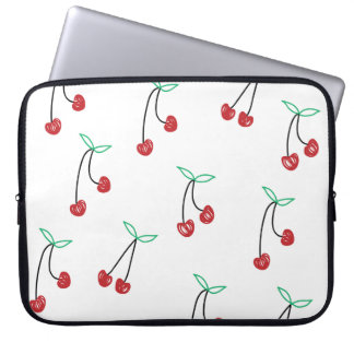 Afdrukken van Cute Girly Cherry Laptop Sleeve