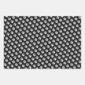 Afdrukken van cute pet (zwart) inpakpapier vel (Voorkant 2)