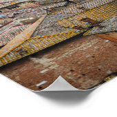 Afdrukken van daken in Siena-poster Poster (Hoek)