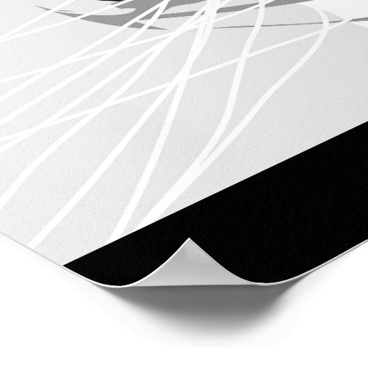 AFDRUKKEN VAN DE DOUANE - TIGER-PEACH POSTER (Hoek)