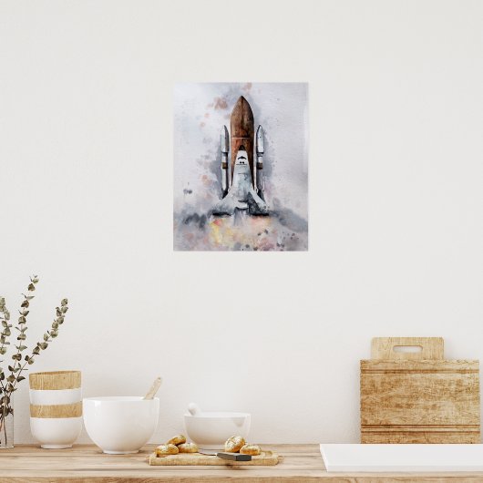Afdrukken van de laatste afdruk in de ruimte "Rock Poster (Keuken)