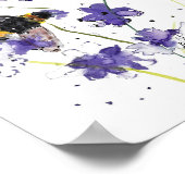 Afdrukken van de oorspronkelijke waterverf bijen e poster (Hoek)