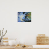 Afdrukken van de route Snowy Moorland Poster (Keuken)