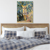 Afdrukken van desert Coyote Sentry Canvas (Insitu (Slaapkamer))