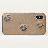 Afdrukken van dierlijke pootaardappelen in zand Case-Mate iPhone case (Achterkant (horizontaal))