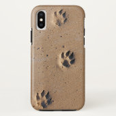 Afdrukken van dierlijke pootaardappelen in zand Case-Mate iPhone case (Achterkant)